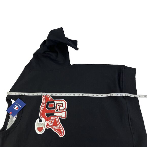 New Mens Champion Wing Shoe 19 Logo Crewneck Sweatshirt Sz L NWT Black - Picture 4 of 7